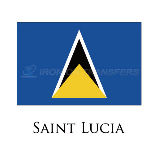 Saint Lucia flag Iron-on Stickers (Heat Transfers)NO.1968